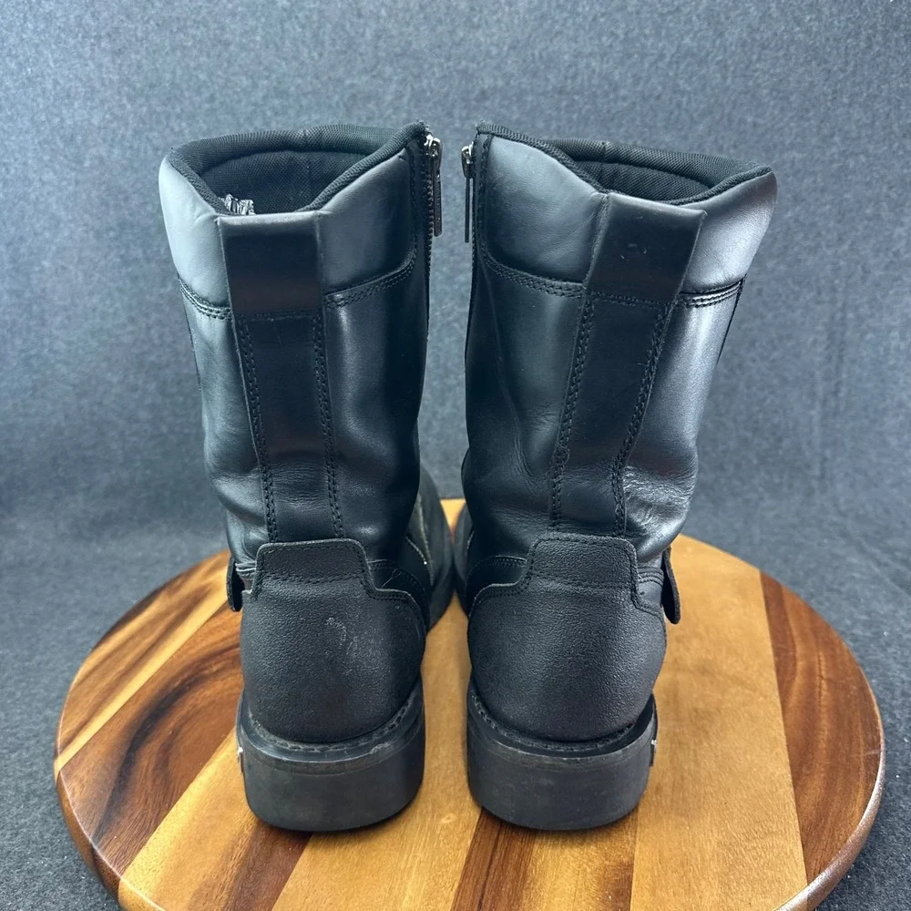 Harley-Davidson Men's 13 Shift Engineer Zip Black 9-Inch Motorcycle Boots D95115